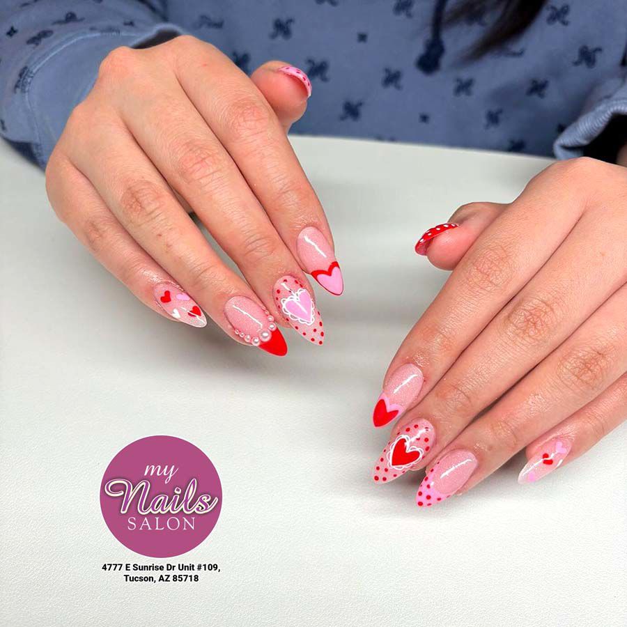 Beautiful Valentine Nails